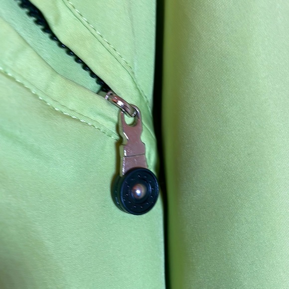 Green Jamie Sadock jacket with a black pattern and black buttons - Picture 3 of 7